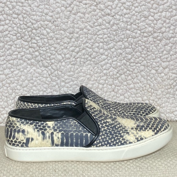 Cole Haan Woman's Bowie Snake Print Leather Slip On Casual Sneakers Shoes SZ 6B - Picture 1 of 11